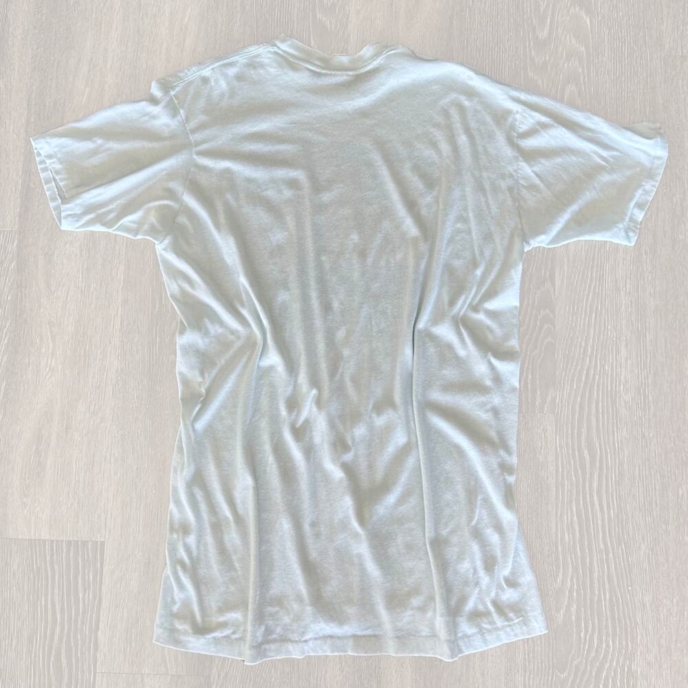 Vintage Newport RI Sailboat Graphic Tee Powder Blue Single Stitch Size Large - Picture 7 of 8